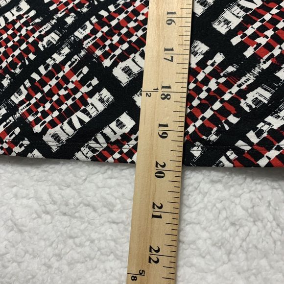 J Jill Skirt Adult Small Red Black Wearever Collection Pencil Skirt Smooth Fit - Picture 9 of 16